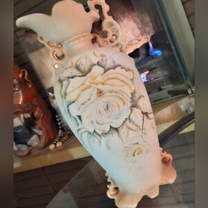 Antique Victorian Porcelain Bisque Vase